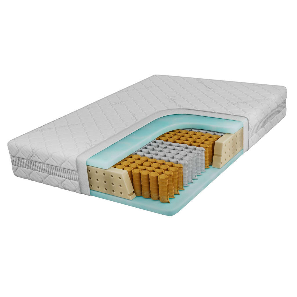 MKS Taschenmatratze, Weiß, Textil, H3, Füllung: Kaltschaum, Rechteckig, 120x200 cm, Oeko-Tex®, atmungsaktiv, Bezug abnehmbar/waschbar, wendbar, schadstoffgeprüft, Schlafzimmer, Matratzen Shop, Matratzen, Taschenfederkernmatratzen von MKS