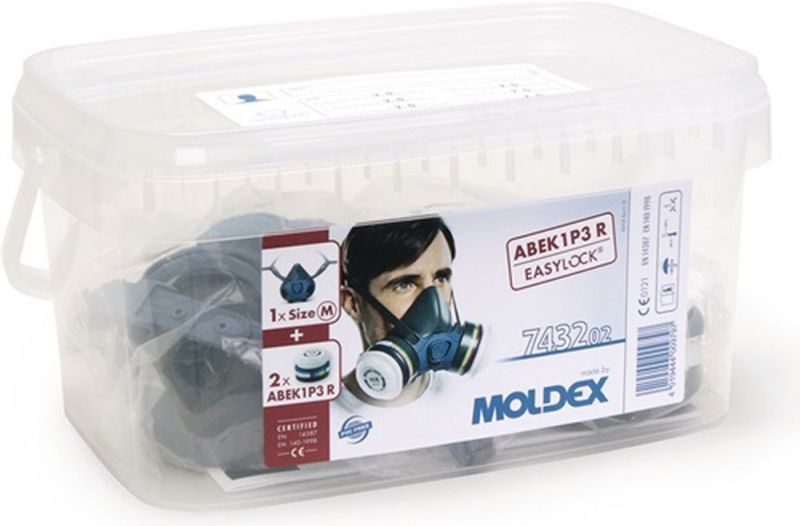 MOLDEX Atemschutzbox 1x700201,2xA1B1E1K1P3 R Filter 943001 - 743202 von MOLDEX