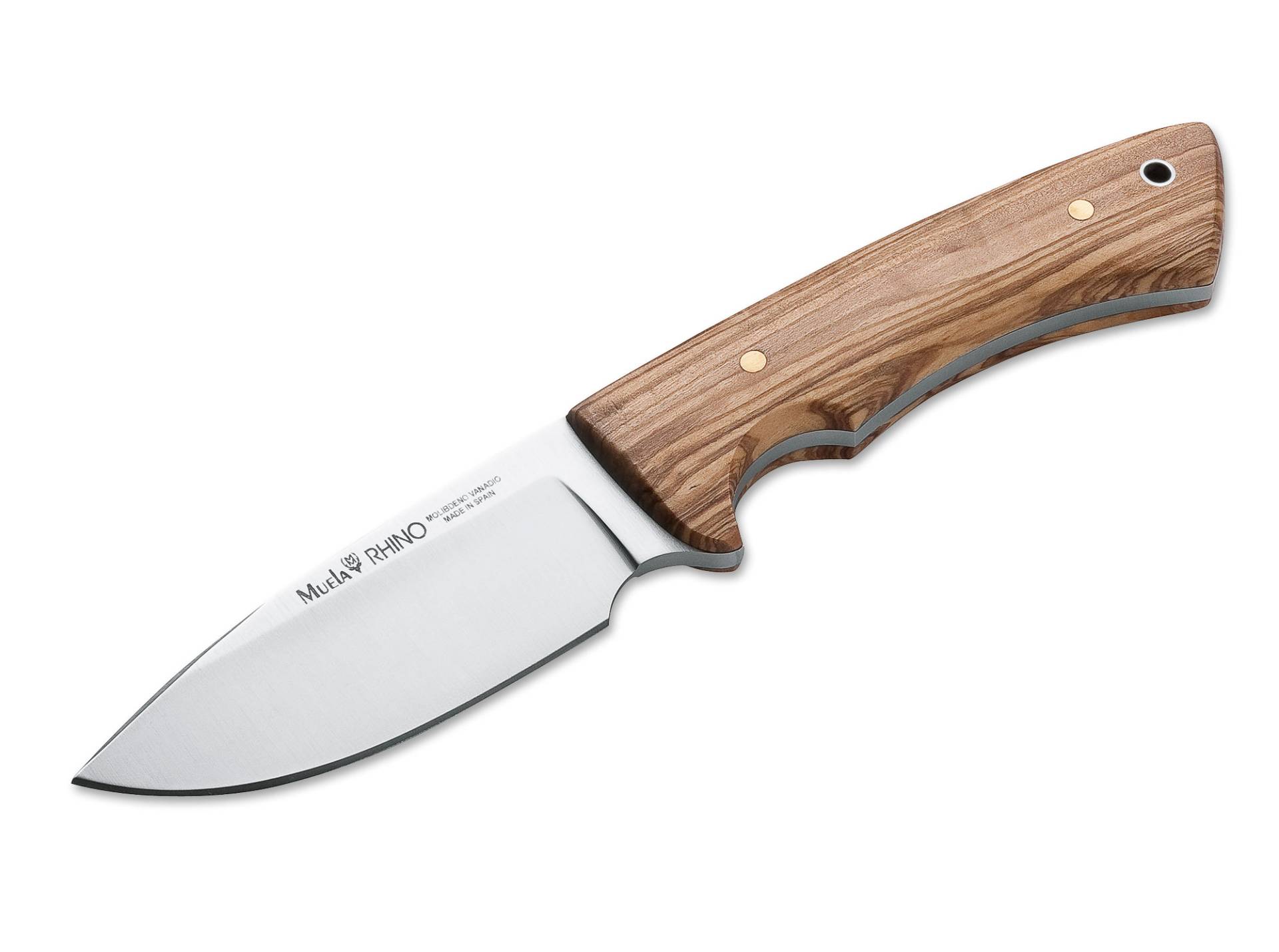 MUELA RHINO OLIVE Messer mit Lederscheide Skinner von Muela