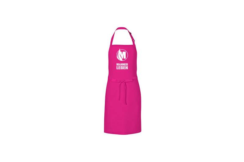 Männer-Leben BBQ Schürze Fuchsia