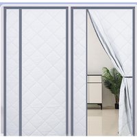 Magnetischer Wärmeschutzvorhang, Fillis 100x220cm PU Leder Tür Thermovorhang Isolierter Winddichter Vorhang Wärmeschutz Balkon Wohnzimmer Magnetischer Wärmeschutzvorhang, Fillis 100x220cm PU Leder Tür Thermovorhang Isolierter Winddichter Vorhang Wärmeschutz Balkon Wohnzimmer