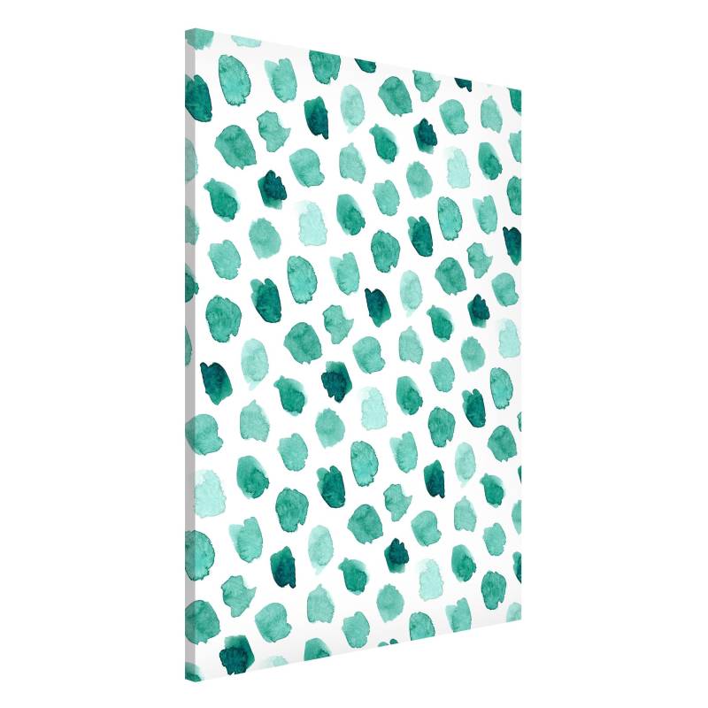 Magnettafel Aquarell Kleckse in Mintgrün