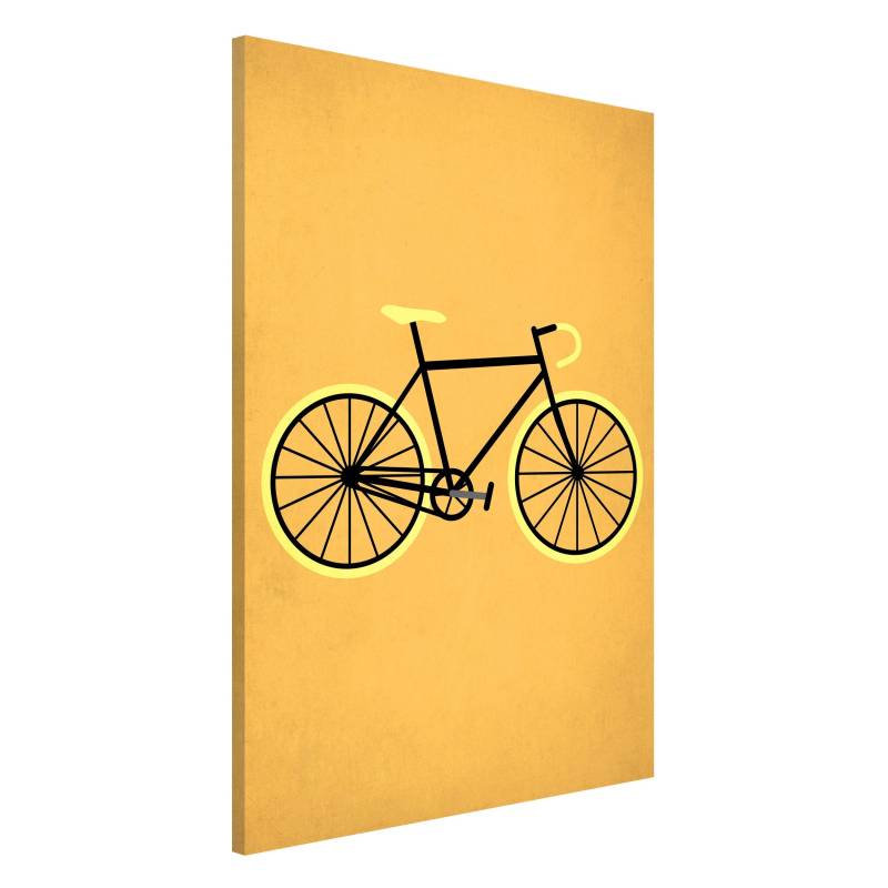 Magnettafel Fahrrad in Gelb