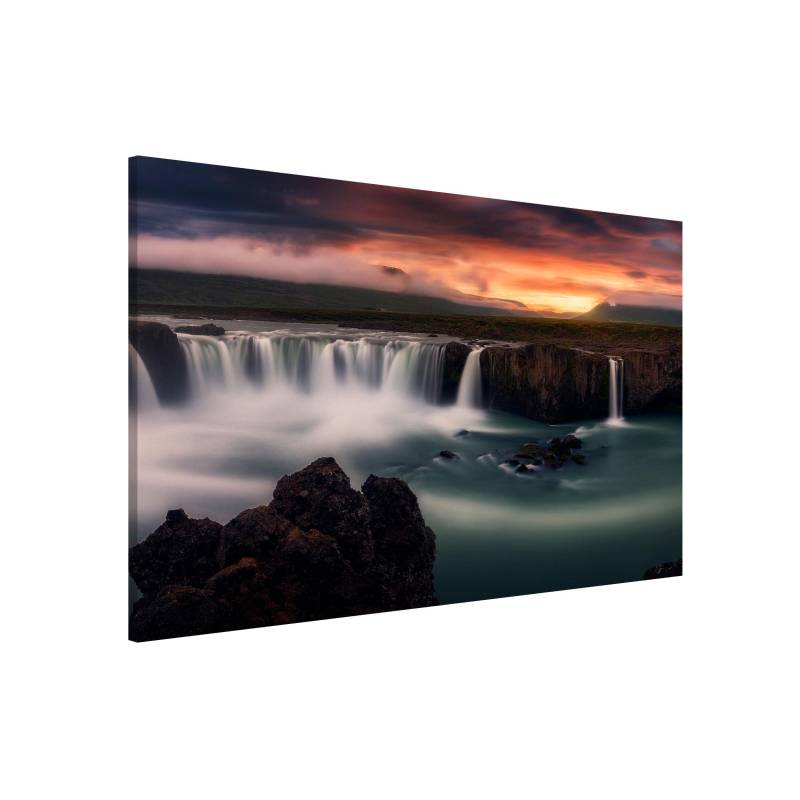 Magnettafel - Querformat 3:2 Goðafoss Wasserfall in Island