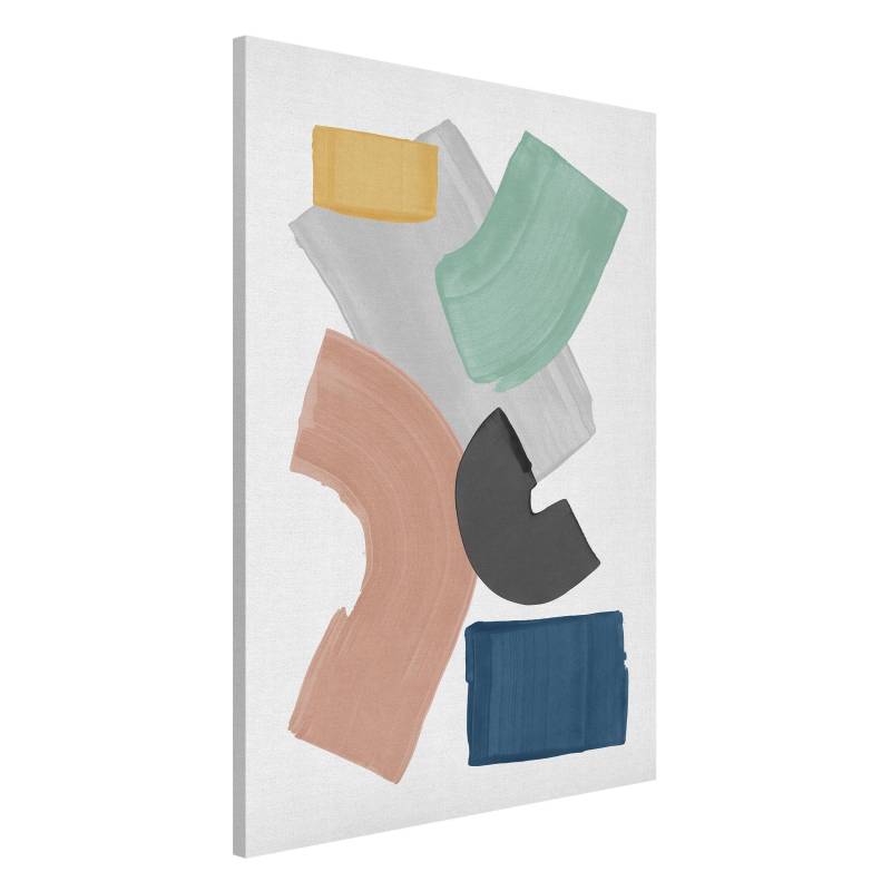 Magnettafel Pinselblöcke in Pastell