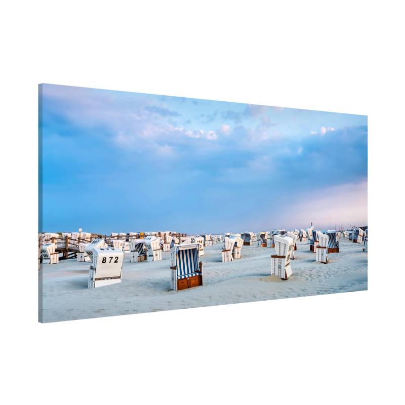 Magnettafel Strandkörbe an der Nordsee