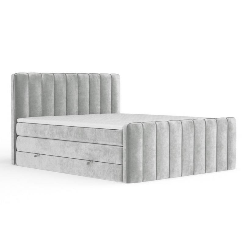 Maison de Reve BOXSPRINGBETT Hellgrau