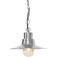 Maritime Pendelleuchte aus Messing in Nickel außen von ELSTEAD