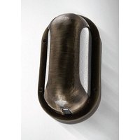 Maritime Wandlampe außen Messing Glas E27 IP64 H: 23 cm von Andromeda