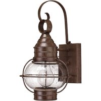 Maritime Wandlaterne Messing Regenglas rostfrei von ELSTEAD