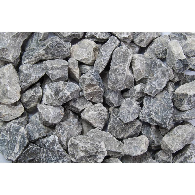 Marmorbruch Grau-Weiß 25-50 mm 25 kg PE-Sack von -