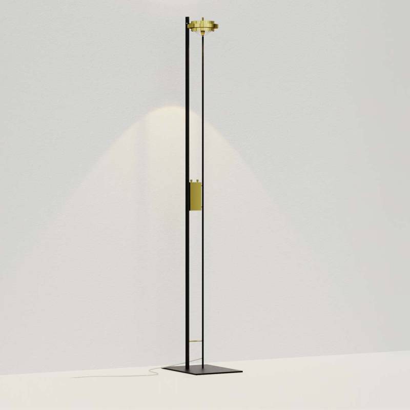 Master Stehleuchte, H: 192 cm, Schwarz & Gold