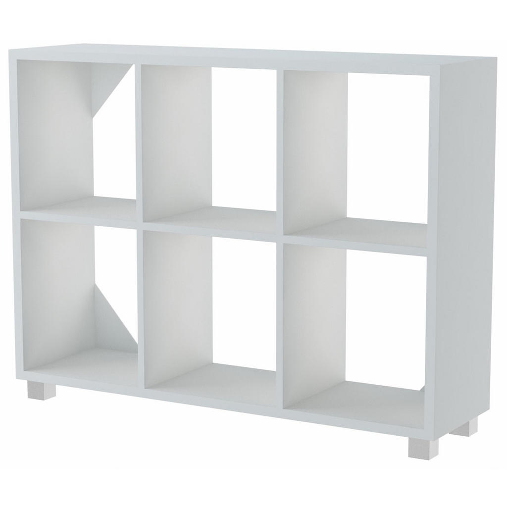 Matkam Möbel Standregal, Weiß, Holzwerkstoff, 112.6x81x31 cm, Wohnzimmer, Regale, Bücherregale von Matkam Möbel
