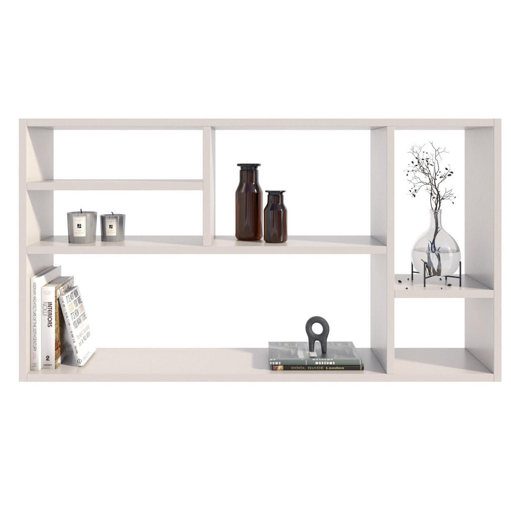 Matkam Möbel Wandregal, Weiß, Holzwerkstoff, 109.2x60x18 cm, Wohnzimmer, Regale, Wandregale von Matkam Möbel