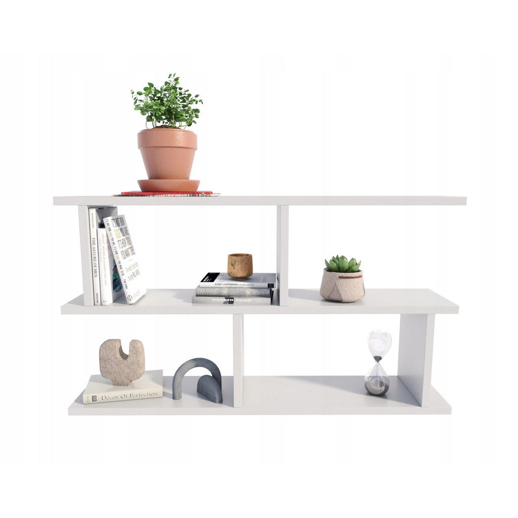 Matkam Möbel Wandregal, Weiß, Holzwerkstoff, 85x49.4x18 cm, Wohnzimmer, Regale, Wandregale von Matkam Möbel