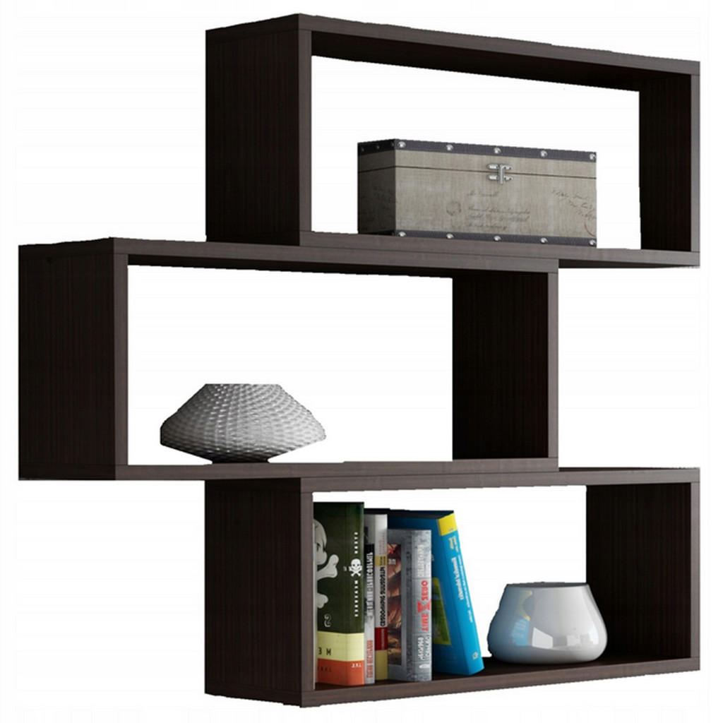 Matkam Möbel Wandregal, Wenge, Holzwerkstoff, 65x93x21 cm, Wohnzimmer, Regale, Wandregale von Matkam Möbel