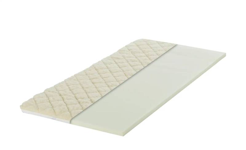 Matratzentopper  Elegant Lammflor ¦ weiß ¦ Maße (cm): B: 120 H: 6 Matratzen & Zubehör > Matratzen-Topper - Höffner