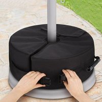 Max 4 Zoll Gewichtstasche Sonnenschirmständer 464615 cm Schirmständer durch Befüllen mit max. 85 Pfund Sand 600D Oxford-Stoff PVC-Verschluss