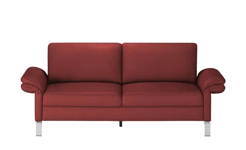 Max Schelling Einzelsofa aus Echtleder Maximum ¦ rot ¦ Maße (cm): B: 194 H: 86 T: 97.0 Polstermöbel > Sofas > 2-Sitzer - Möbel Kraft