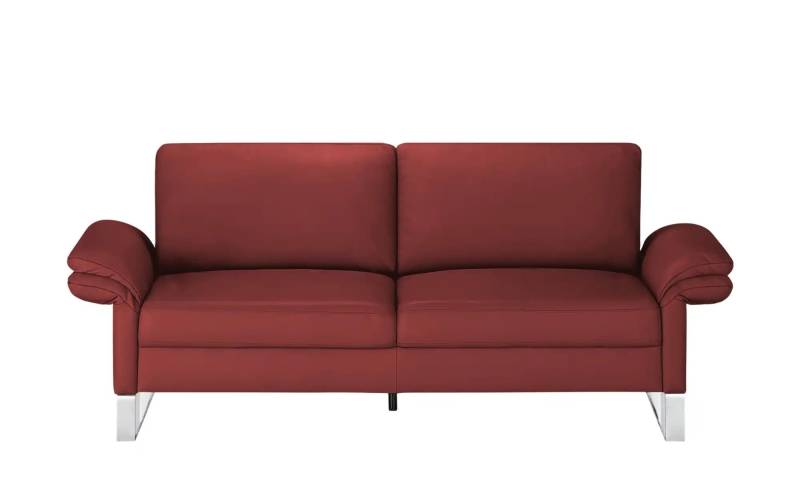 Max Schelling Einzelsofa aus Echtleder Maximum ¦ rot ¦ Maße (cm): B: 194 H: 86 T: 97.0 Polstermöbel > Sofas > 2-Sitzer - Möbel Kraft