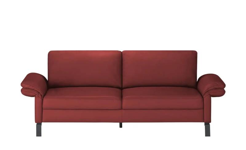 Max Schelling Einzelsofa aus Echtleder Maximum ¦ rot ¦ Maße (cm): B: 214 H: 86 T: 97.0 Polstermöbel > Sofas > 2-Sitzer - Möbel Kraft