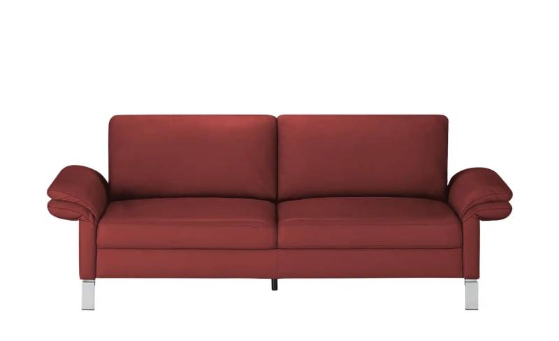 Max Schelling Einzelsofa aus Echtleder Maximum ¦ rot ¦ Maße (cm): B: 234 H: 86 T: 97.0 Polstermöbel > Sofas > 3-Sitzer - Möbel Kraft
