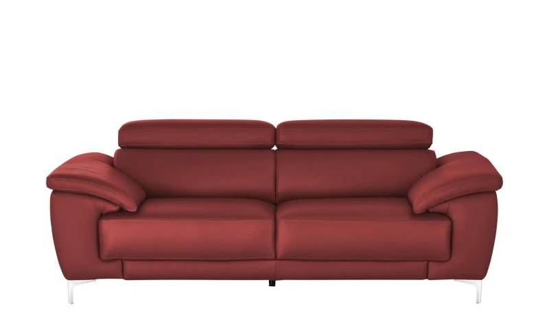 Max Schelling Einzelsofa aus Echtleder Vita ¦ rot ¦ Maße (cm): B: 216 H: 93 T: 105.0 Polstermöbel > Sofas > 2-Sitzer - Möbel Kraft