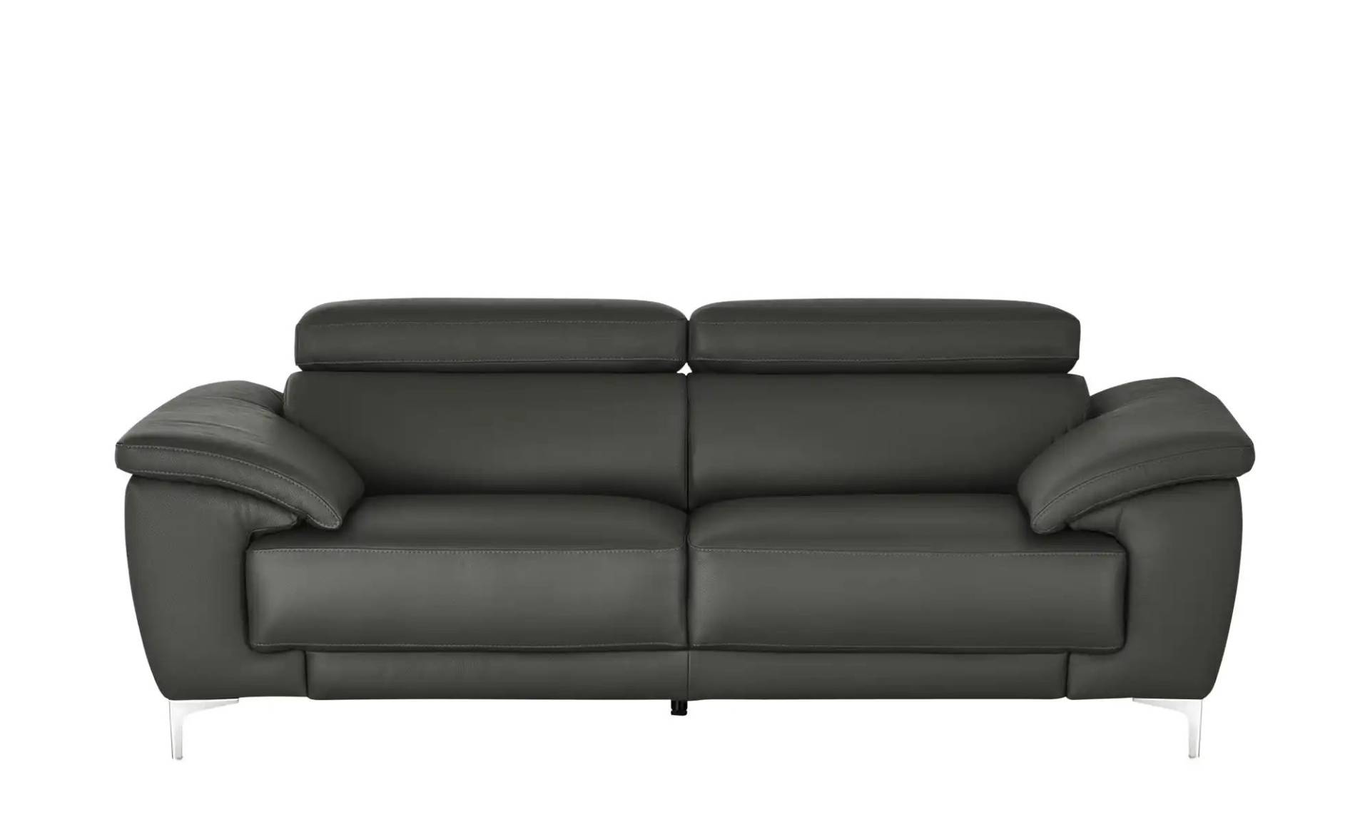 Max Schelling Einzelsofa aus Echtleder Vita ¦ grau ¦ Maße (cm): B: 196 H: 93 T: 102.0 Polstermöbel > Sofas > 2-Sitzer - Höffner