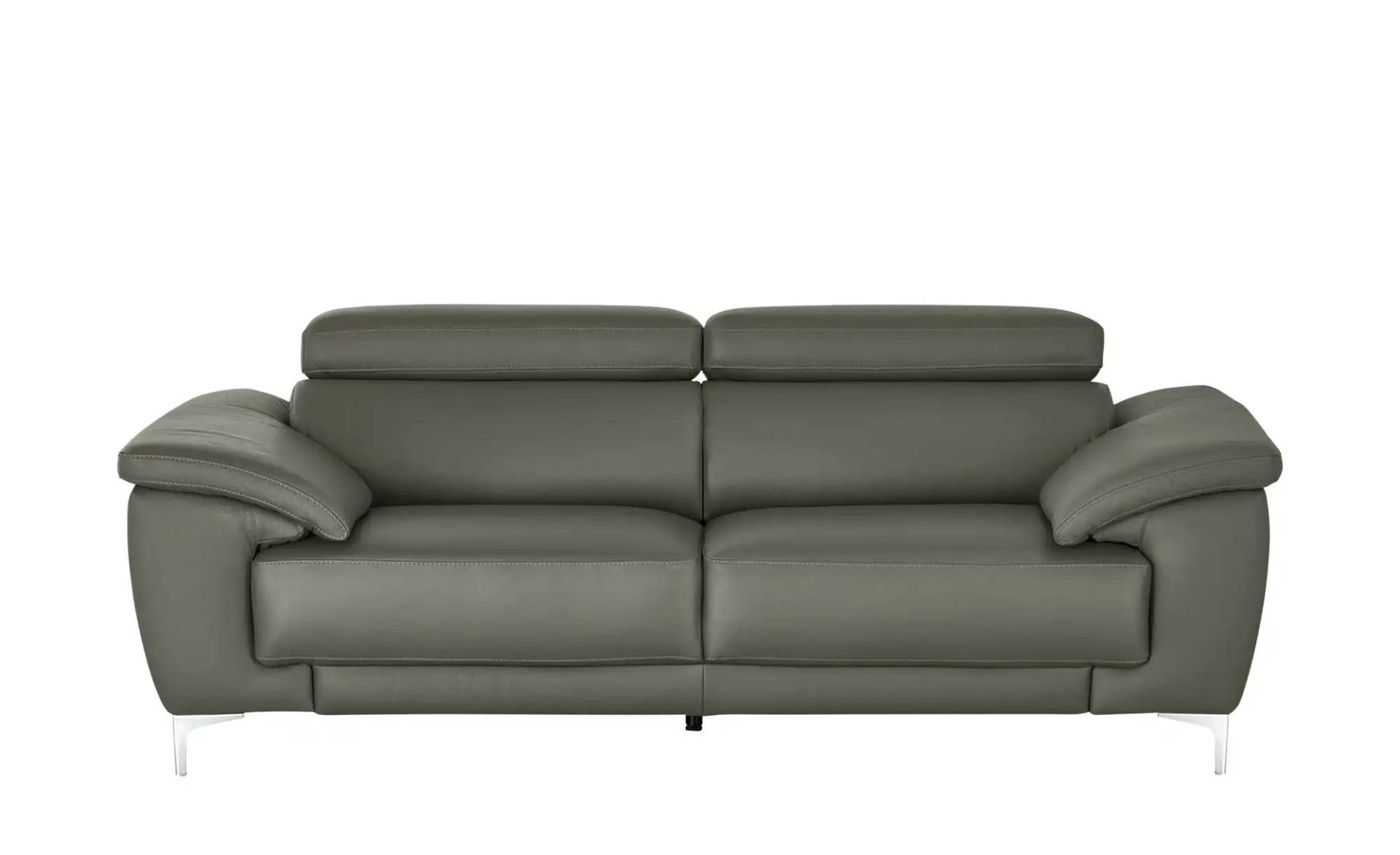 Max Schelling Einzelsofa aus Echtleder Vita ¦ grau ¦ Maße (cm): B: 216 H: 93 T: 105.0 Polstermöbel > Sofas > 2-Sitzer - Höffner