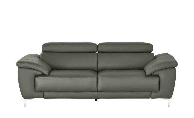 Max Schelling Einzelsofa aus Echtleder Vita ¦ grau ¦ Maße (cm): B: 216 H: 93 T: 105.0 Polstermöbel > Sofas > 2-Sitzer - Höffner