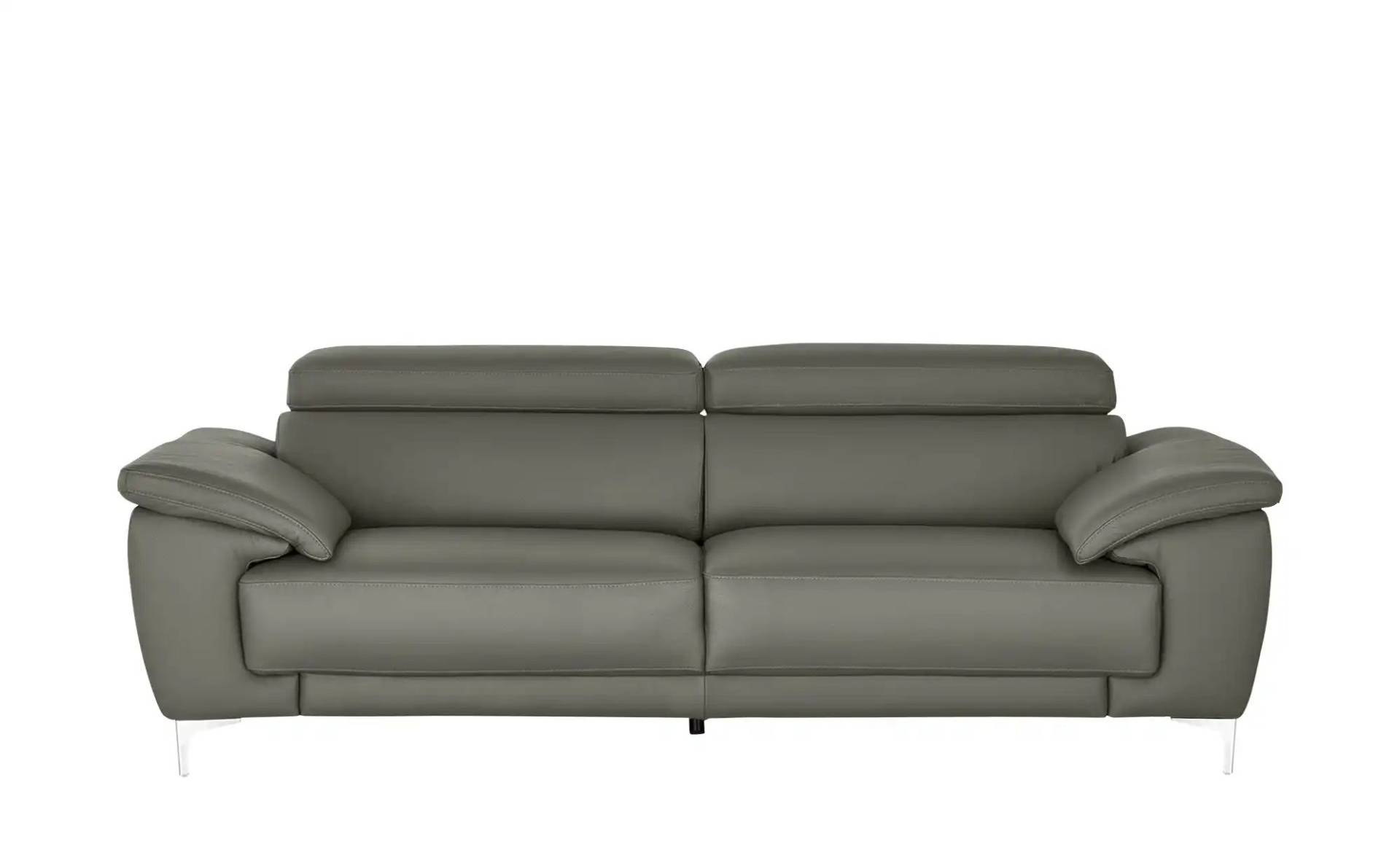 Max Schelling Einzelsofa aus Echtleder Vita ¦ grau ¦ Maße (cm): B: 236 H: 93 T: 105.0 Polstermöbel > Sofas > 3-Sitzer - Höffner