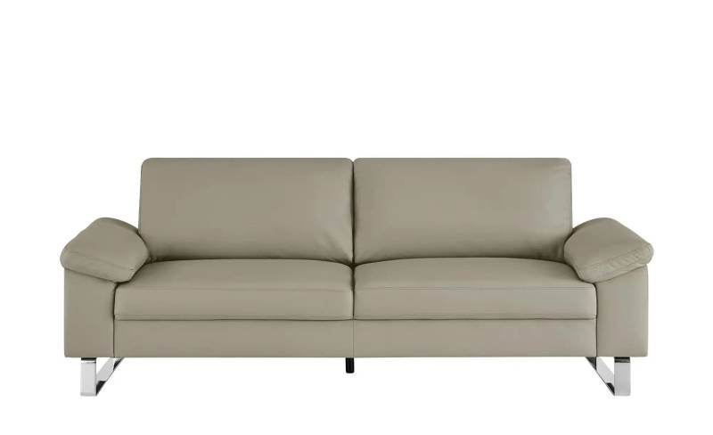 Max Schelling Ledersofa aus Echtleder Maximum ¦ grau ¦ Maße (cm): B: 224 H: 86 T: 97.0 Polstermöbel > Sofas > 3-Sitzer - Möbel Kraft