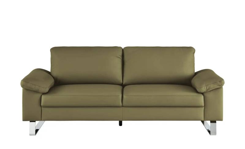 Max Schelling Ledersofa aus Echtleder Maximum ¦ grün ¦ Maße (cm): B: 204 H: 86 T: 97.0 Polstermöbel > Sofas > 2-Sitzer - Möbel Kraft