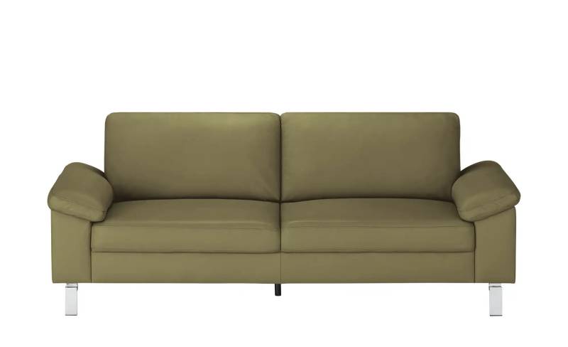 Max Schelling Ledersofa aus Echtleder Maximum ¦ grün ¦ Maße (cm): B: 224 H: 86 T: 97.0 Polstermöbel > Sofas > 3-Sitzer - Möbel Kraft