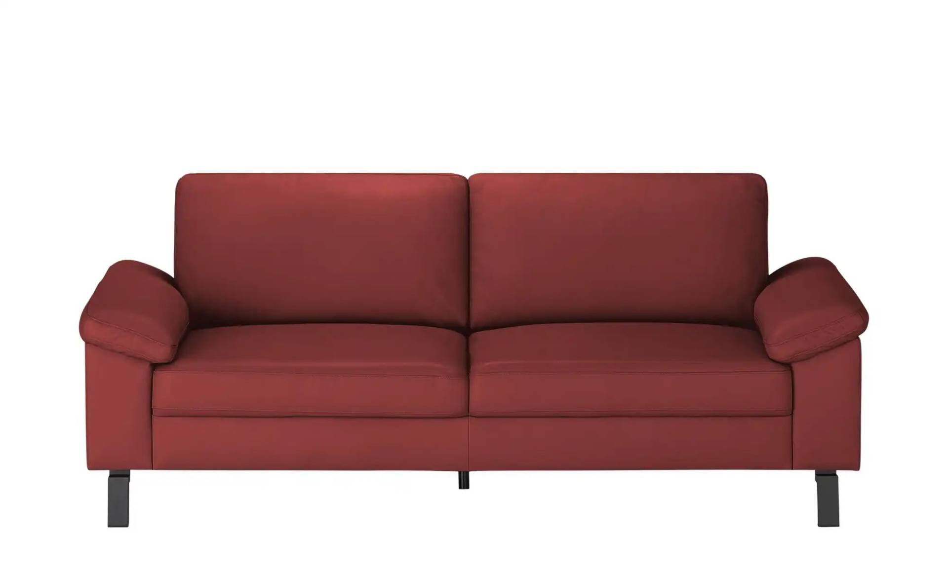 Max Schelling Ledersofa aus Echtleder Maximum ¦ rot ¦ Maße (cm): B: 204 H: 86 T: 97.0 Polstermöbel > Sofas > 2-Sitzer - Möbel Kraft