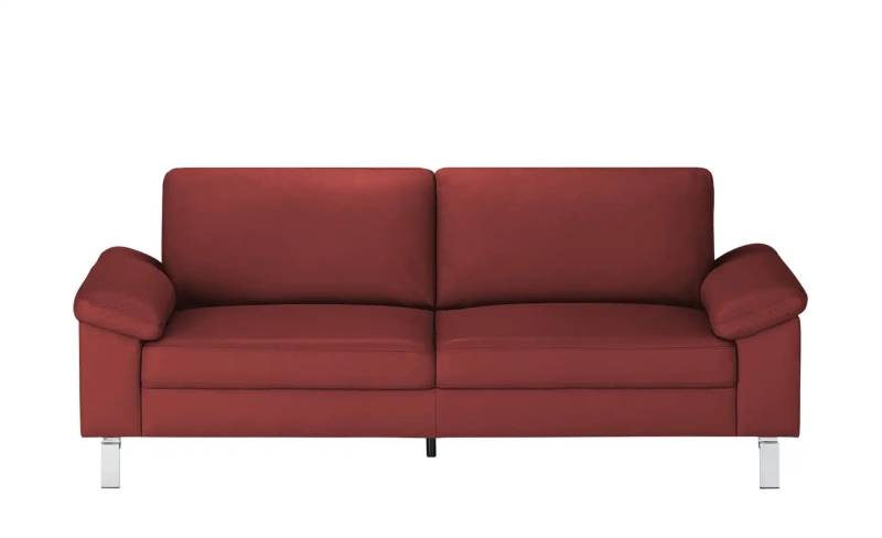 Max Schelling Ledersofa aus Echtleder Maximum ¦ rot ¦ Maße (cm): B: 204 H: 86 T: 97.0 Polstermöbel > Sofas > 2-Sitzer - Möbel Kraft