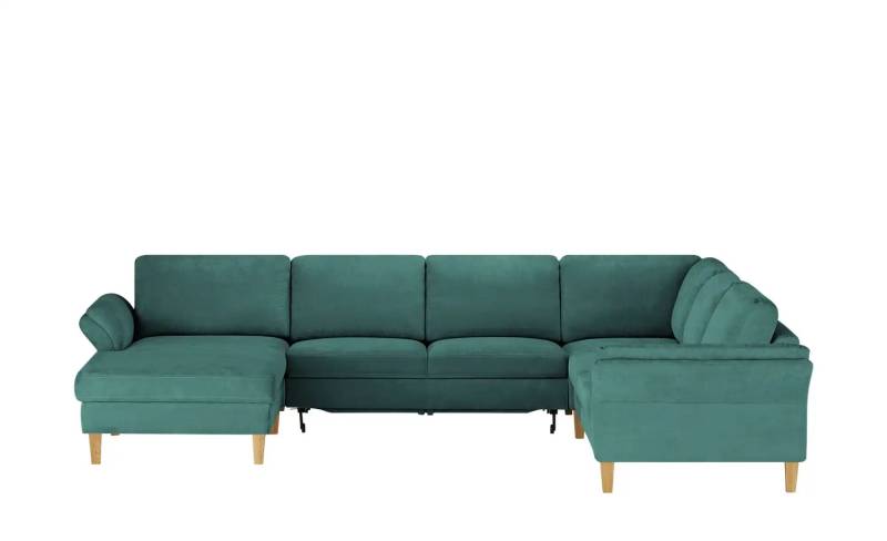 Max Schelling Wohnlandschaft  Maximum ¦ türkis/petrol ¦ Maße (cm): B: 323 H: 86 T: 255.0 Polstermöbel > Sofas > Schlafsofas - Höffner