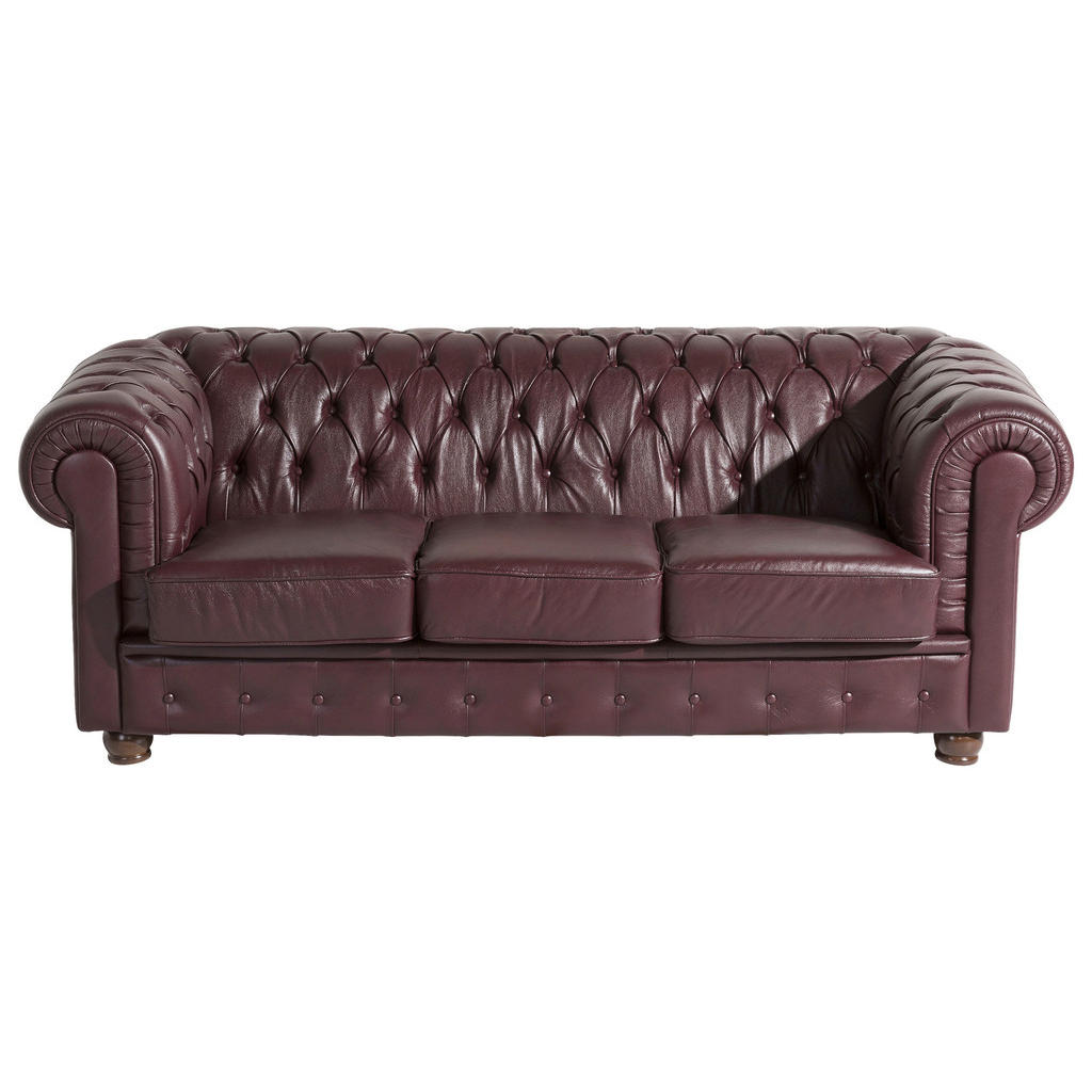 Max Winzer CHESTERFIELD-DREISITZER-SOFA Rot Max Winzer CHESTERFIELD-DREISITZER-SOFA Rot
