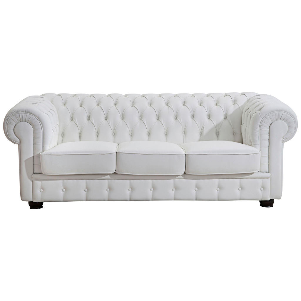Max Winzer CHESTERFIELD-DREISITZER-SOFA Weiß Max Winzer CHESTERFIELD-DREISITZER-SOFA Weiß