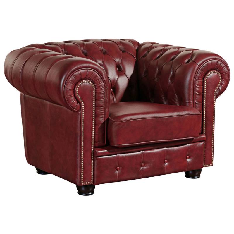 Max Winzer CHESTERFIELD-SESSEL Rot