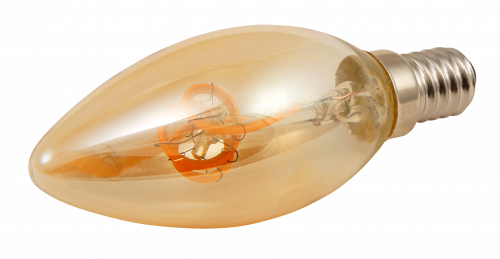 McShine Filament E14 LED Leuchtmittel 2W = 15 Watt 150 Lumen 2200K extra wamrweiss Winkel 360º Länge 100 mm