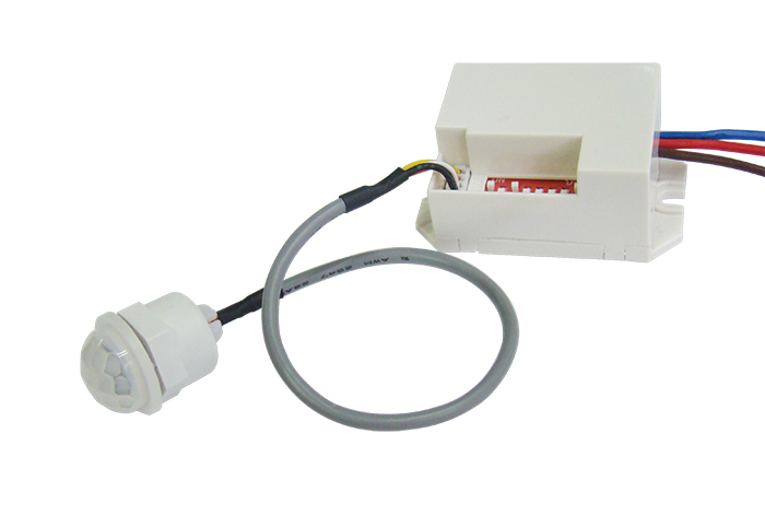 McShine Mini Bewegungsmelder / PIR Sensor zum Einbau 230V AC Wechselspannung auch für LEDs geeignet
