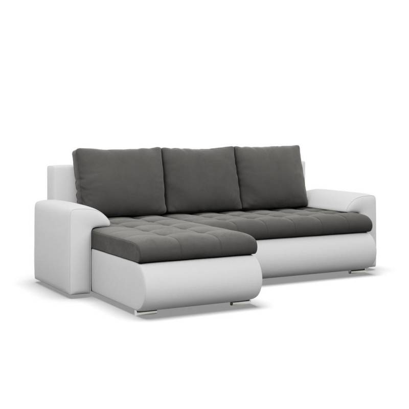 Mebligo ECKSOFA Dunkelgrau, Hellgrau