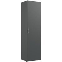 Mehrzweckschrank Kleiderschrank klein 45x185x54 MULTIRAUMKONZEPT Graphit Grau