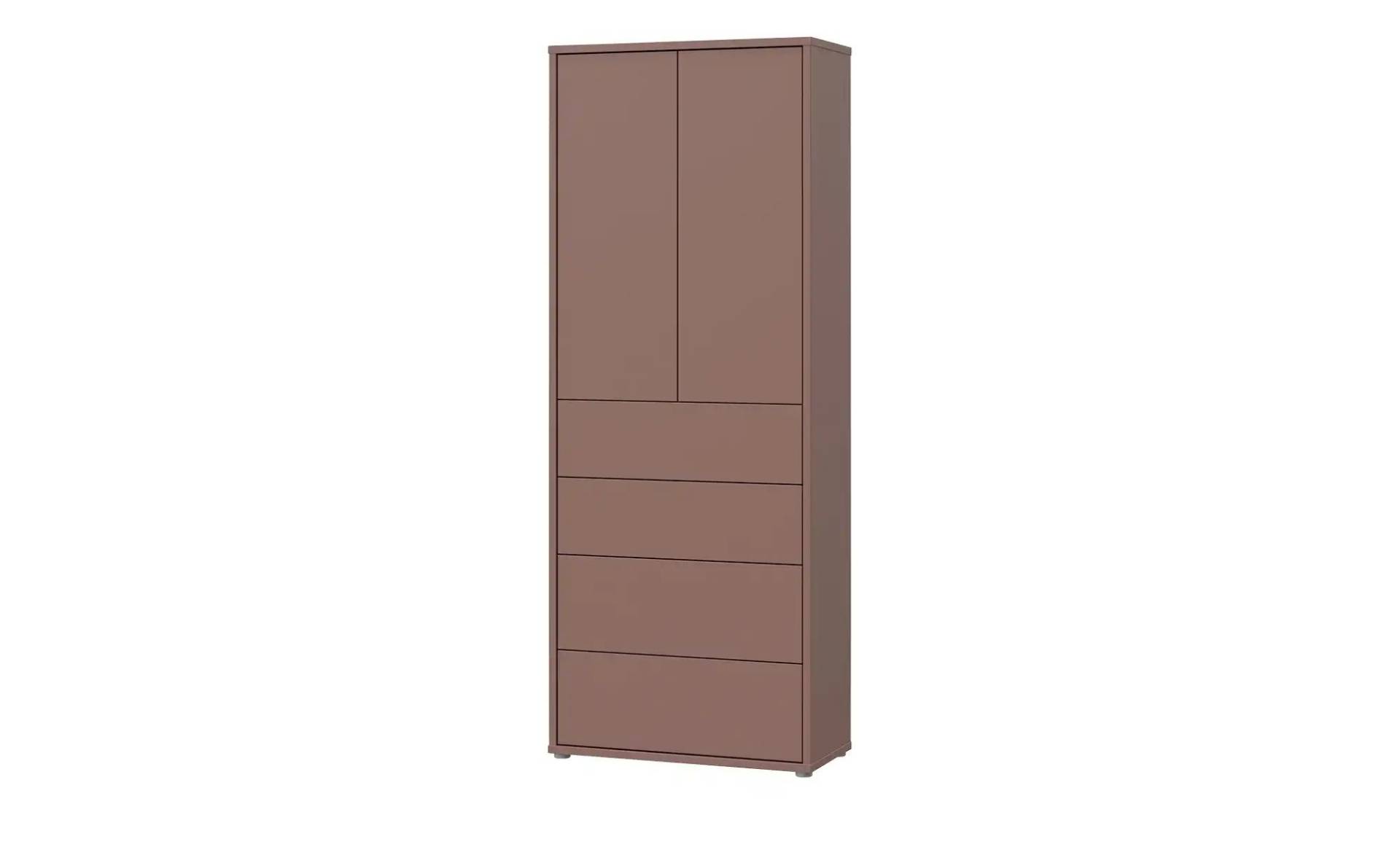 Mehrzweckschrank   ¦ rot ¦ Maße (cm): B: 74,5 H: 191,9 T: 34.9 Kommoden & Sideboards > Vitrinen - Möbel Kraft