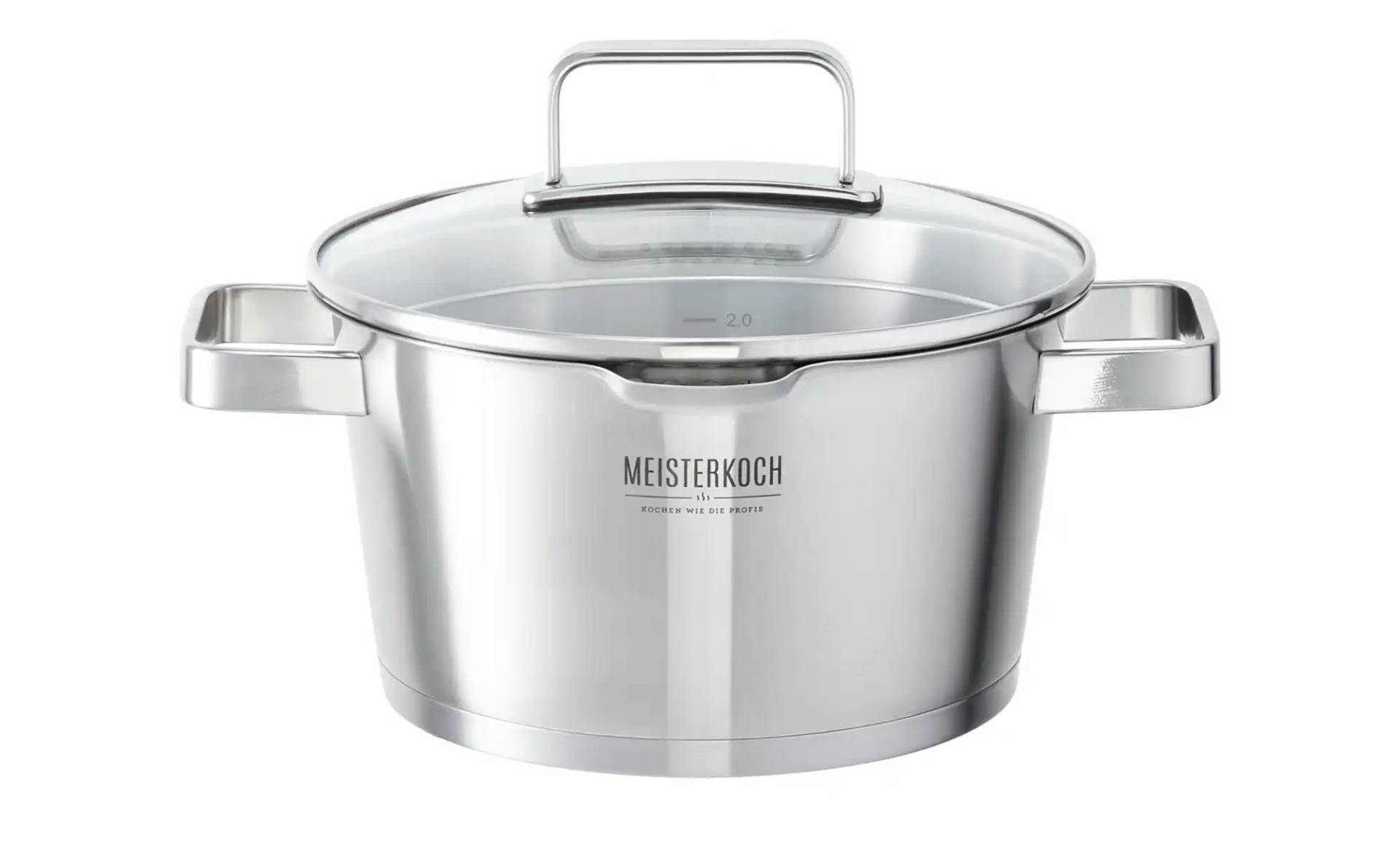 Meisterkoch Bratentopf  KONUS ¦ silber ¦ Edelstahl ¦ Maße (cm): H: 11  Ø: 20.0 Töpfe & Pfannen & Zubehör > Töpfe - Möbel Kraft