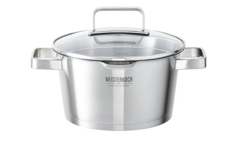 Meisterkoch Bratentopf  KONUS ¦ silber ¦ Edelstahl ¦ Maße (cm): H: 11  Ø: 20.0 Töpfe & Pfannen & Zubehör > Töpfe - Möbel Kraft