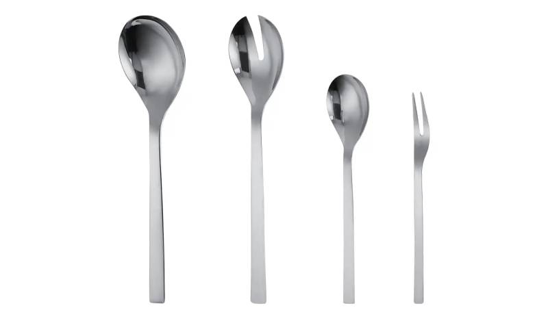 Meisterkoch Servierbesteck  4-teilig  OPTIMUS ¦ silber ¦ Edelstahl Messer & Besteck > Besteck-Sets - Möbel Kraft