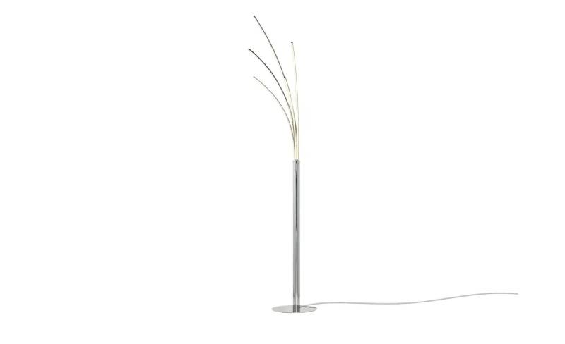 Meisterleuchten LED-Bogenleuchte  5-flammig  chrom   ¦ silber ¦ Maße (cm): B: 30 H: 165 T: 26.0 Lampen & Leuchten > LED-Leuchten > LED-Stehlampen - Möbel Kraft
