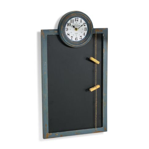 DbKW Großes Memoboard mit Uhr, Wandtafel, Notizen, Küchenuhr, Bürouhr, Tafel 60 x 33 cm… von DbKW